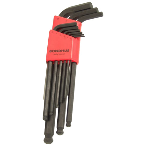 Bondhus 10999 Ball End Hex - 9pc Metric - Black