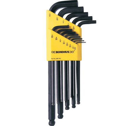 Bondhus 10937 Ball End Hex - Imperial 13pc Black
