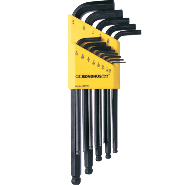 Bondhus 10937 Ball End Hex - Imperial 13pc Black
