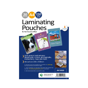 Cathedral Laminating Pouches A4 - 20Pack