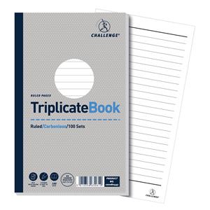 Challenge Triplicate Book Carbonless Ruled 100-Sets 210x130mm