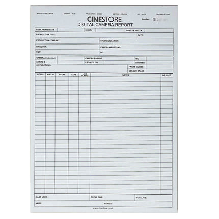 Digital 'Neg' Report Pad