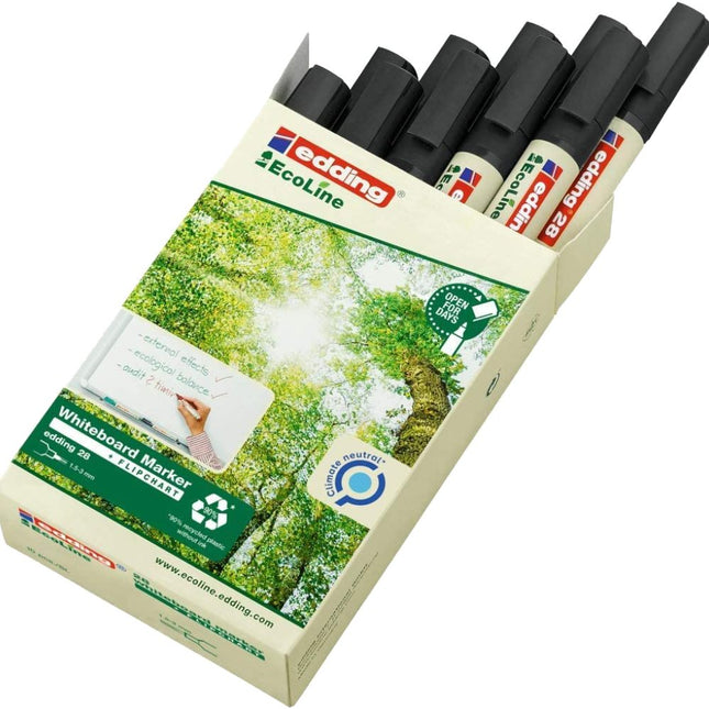 Edding 28 Drywipe Board Marker Bullet Tip 1.5-3mm Line - Black