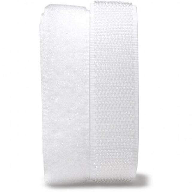 Self Adhesive Hook & Loop - White