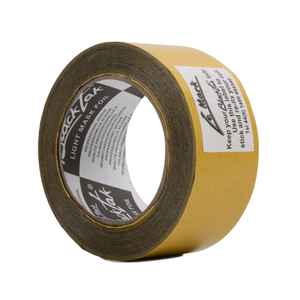 BlackTak (Black Wrap) Light Masking Foil Tape 50mm x 25M