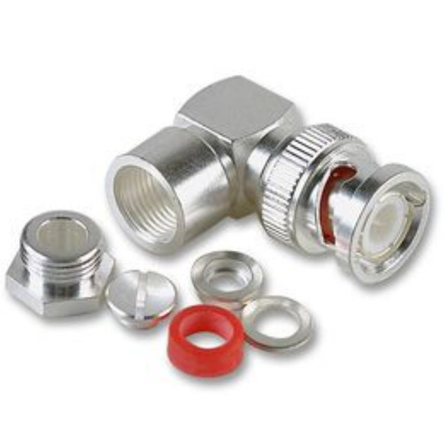MultiComp RIGHT ANGLE PLUG - JACK ADAPTOR - 50 ohm (Clearance)
