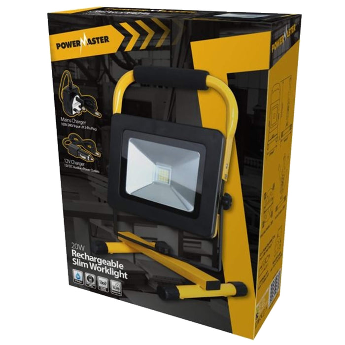 Powermaster Rechargeable Slim Work Light IP54 20w