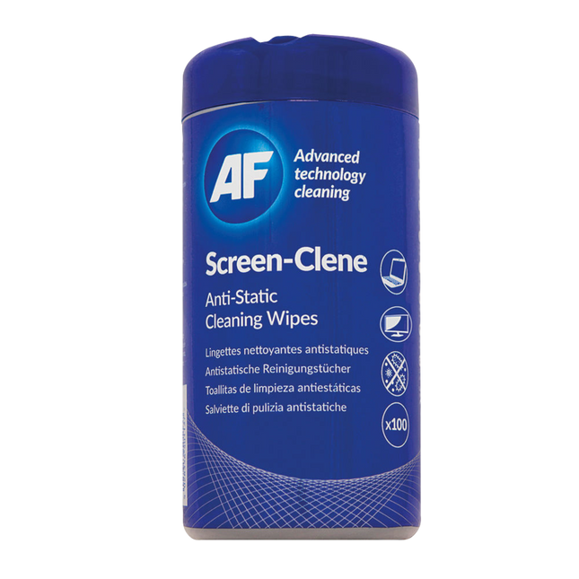 AF Screen-Clene Wipes Tub 100