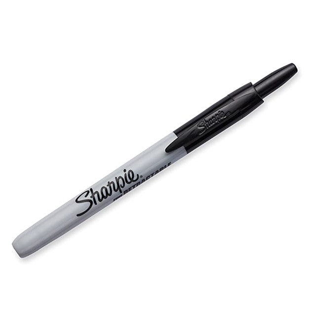 Sharpie Retractable Permanent Marker - Fine - Black