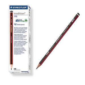 Staedtler 112 Tradition Pencil Cedar Wood with Eraser HB