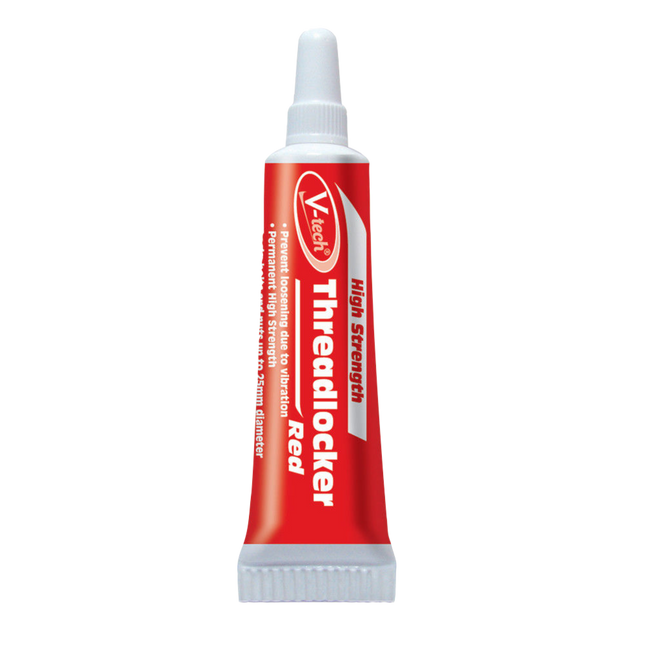 Streetwize V-Tech Threadlocker Adhesive 6ml High Strength/Red