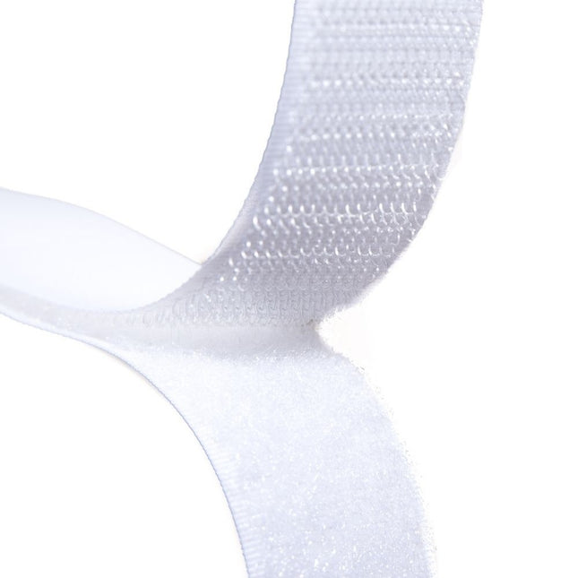 Self Adhesive Hook & Loop - White